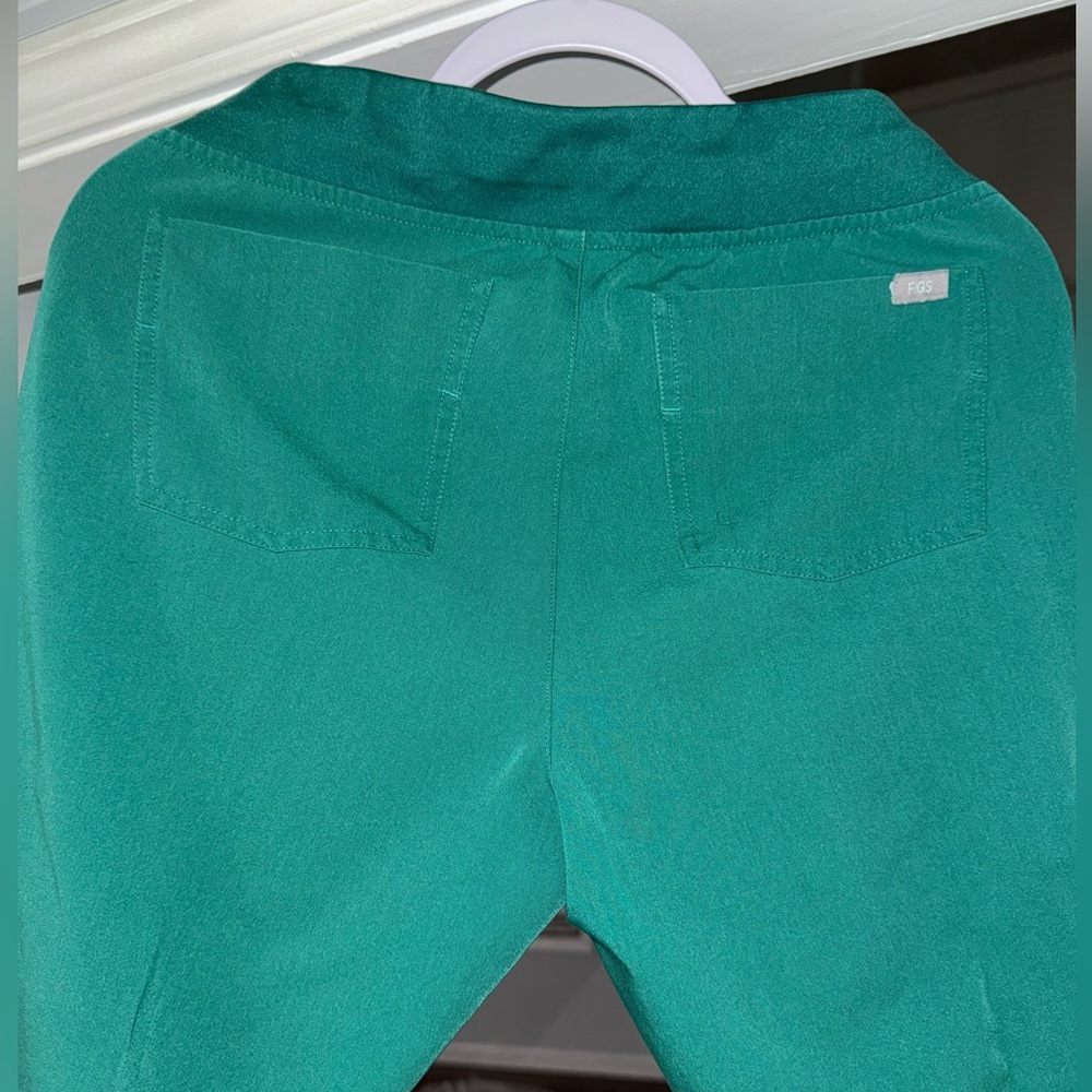 High Waisted Zamora Jogger Scrub Pants,Hunter green , size S - Picture 8 of 8
